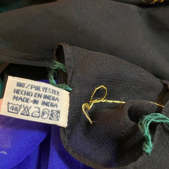 Exotique | Bright & Colorful Fringed Polyester Scarf/Wrap - Picture 5 of 5